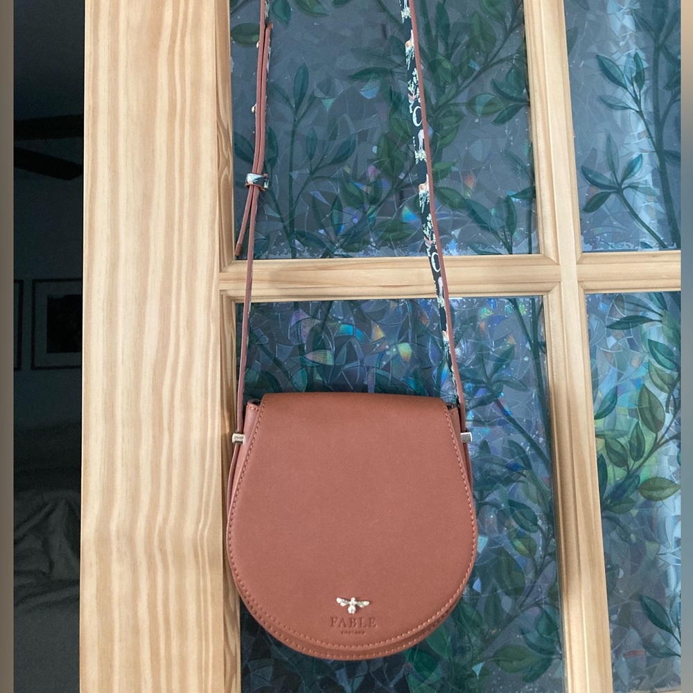 Woodland Toile Saddle Bag - Tan - Picture 2 of 7